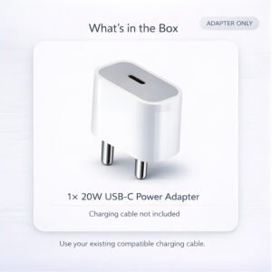 20W Type-C Fast Charger Adapter (MFi-Certified), Compatible with iPhone 17 Series/16 Series/15/14/13/12/11/X/XR/SE, 1 Year Warranty - Image 9