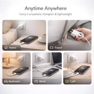 20W Fast Charger (MFi-Certified) Type-C Adapter with Type-C to C Cable, BIS Certified, Compatible with iPhone 15/16/17 Series, 1 Year Warranty - Image 9