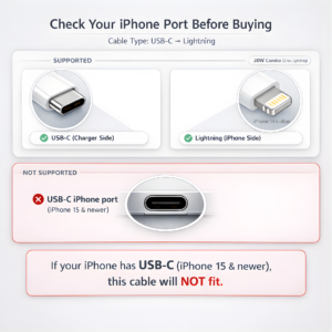 20W Fast Charger Adapter with USB C to Lightning Cable (MFi-Certified, 6 Months Warranty*) Compatible with iPhone 14/14Plus/14Pro/14Pro max,iPhone 13/13 Pro/13 Pro max/12/11/XR Series - Image 7