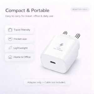 25W Charger for Samsung with Type-C to C Cable | Super Fast Charging PD Adapter for Galaxy S26/S25 Ultra, S24 FE, A56/A36/A16, M15/M17/M55 5G, F15/F55/Z Fold & S/A/M/F/Z Series Phones - BIS Certified - Image 7