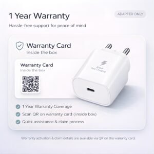 25W Charger for Samsung with Type-C to C Cable | Super Fast Charging PD Adapter for Galaxy S26/S25 Ultra, S24 FE, A56/A36/A16, M15/M17/M55 5G, F15/F55/Z Fold & S/A/M/F/Z Series Phones - BIS Certified - Image 9