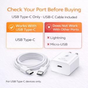 25W Charger for Samsung with Type-C to C Cable | Super Fast Charging PD Adapter for Galaxy S26/S25 Ultra, S24 FE, A56/A36/A16, M15/M17/M55 5G, F15/F55/Z Fold & S/A/M/F/Z Series Phones - BIS Certified - Image 4