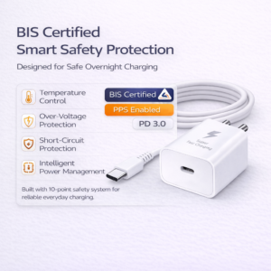 25W Charger for Samsung with Type-C to C Cable | Super Fast Charging PD Adapter for Galaxy S26/S25 Ultra, S24 FE, A56/A36/A16, M15/M17/M55 5G, F15/F55/Z Fold & S/A/M/F/Z Series Phones - BIS Certified - Image 6