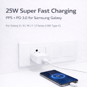 25W Charger for Samsung with Type-C to C Cable | Super Fast Charging PD Adapter for Galaxy S26/S25 Ultra, S24 FE, A56/A36/A16, M15/M17/M55 5G, F15/F55/Z Fold & S/A/M/F/Z Series Phones - BIS Certified - Image 9