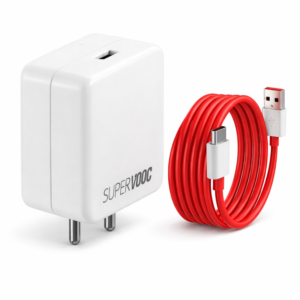 Novobit 80W SUPERVOOC Fast Charger with Type-C Cable | Ultra-Fast Charging Compatible with OnePlus, Oppo | Supports VOOC/SUPERVOOC, Warp, Dash, Dart, SuperDart, QC 3.0 (80w Combo)