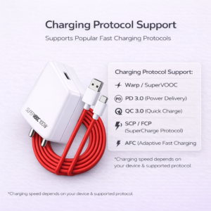 Novobit 100W SUPERVOOC Fast Charger with Type-C Cable | 100w Charger for OnePlus, Oppo, Realme, Honor, Redmi, Xiaomi, Poco, iQOO & All Type-C Phones | Supports Dash, Warp, Vooc, SuperVooc, QC 3.0 - Image 11